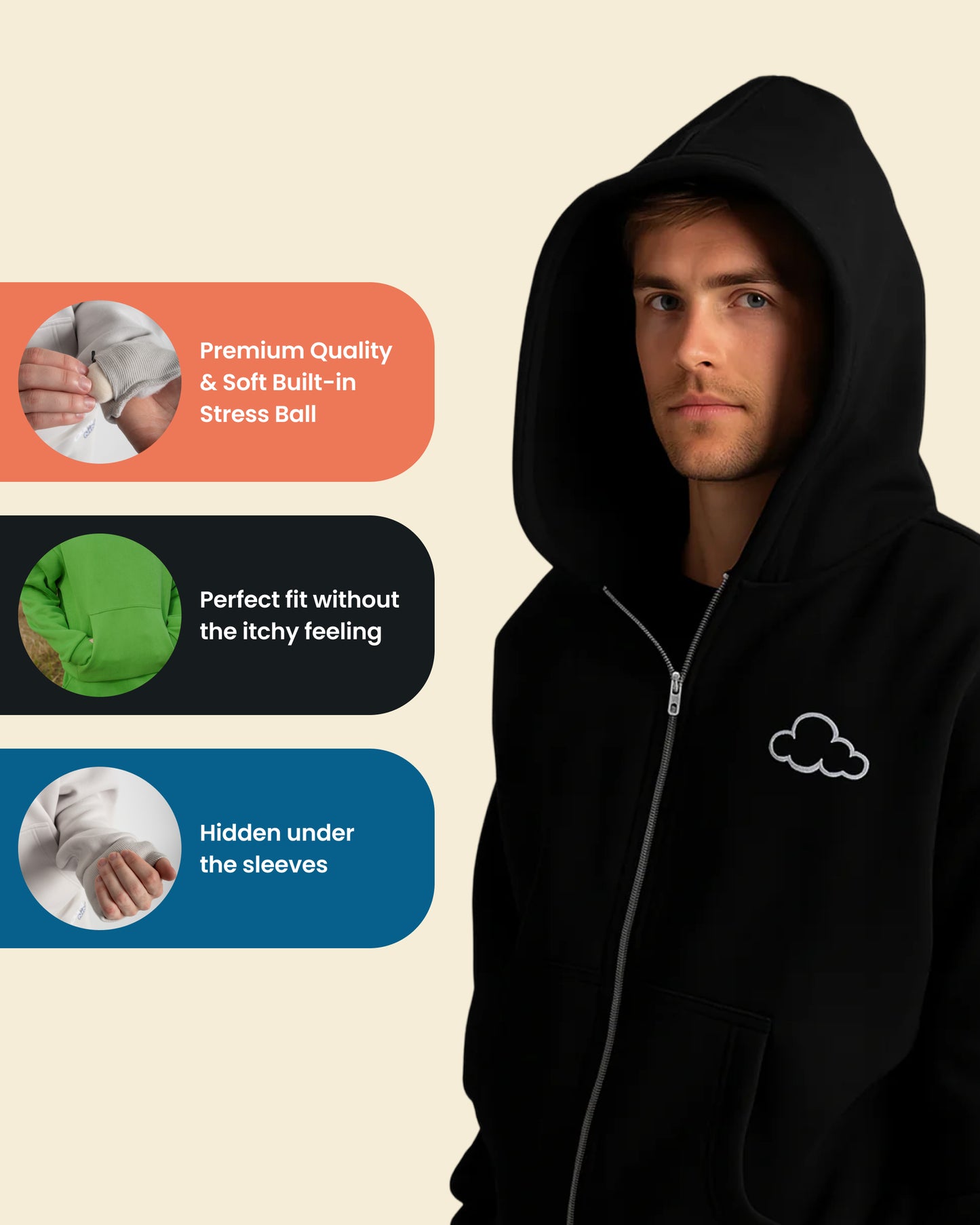 Cloud Zip-Up Hoodie