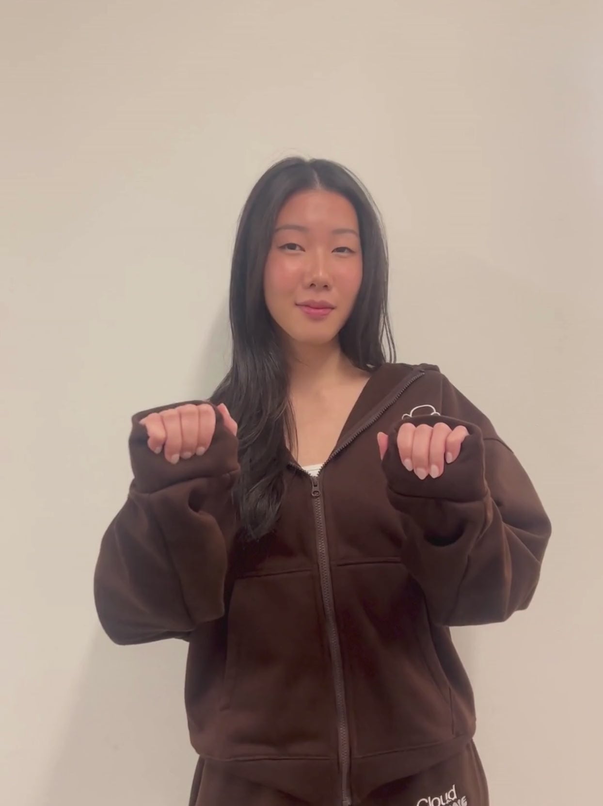 Brown Zipup Hoodie Cover Image