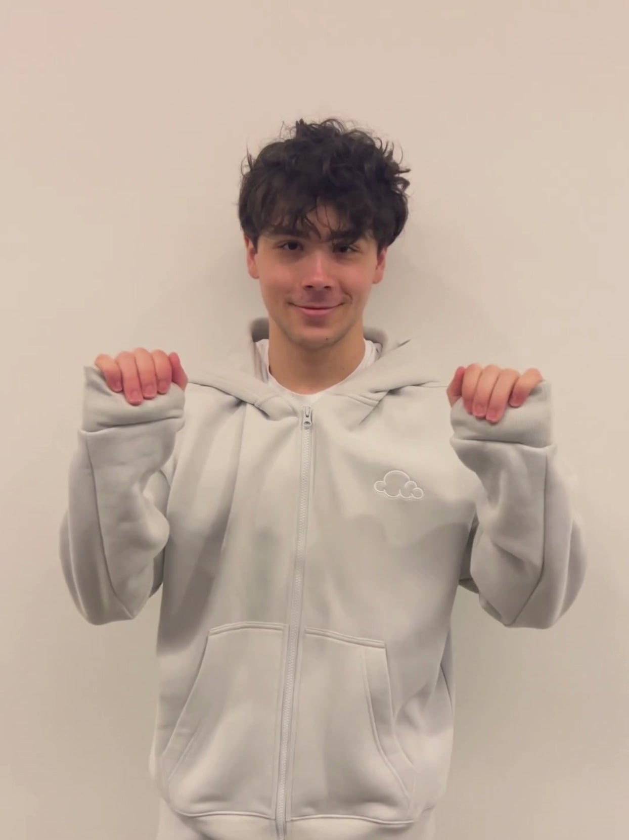 Grey Zip Up Cover Image