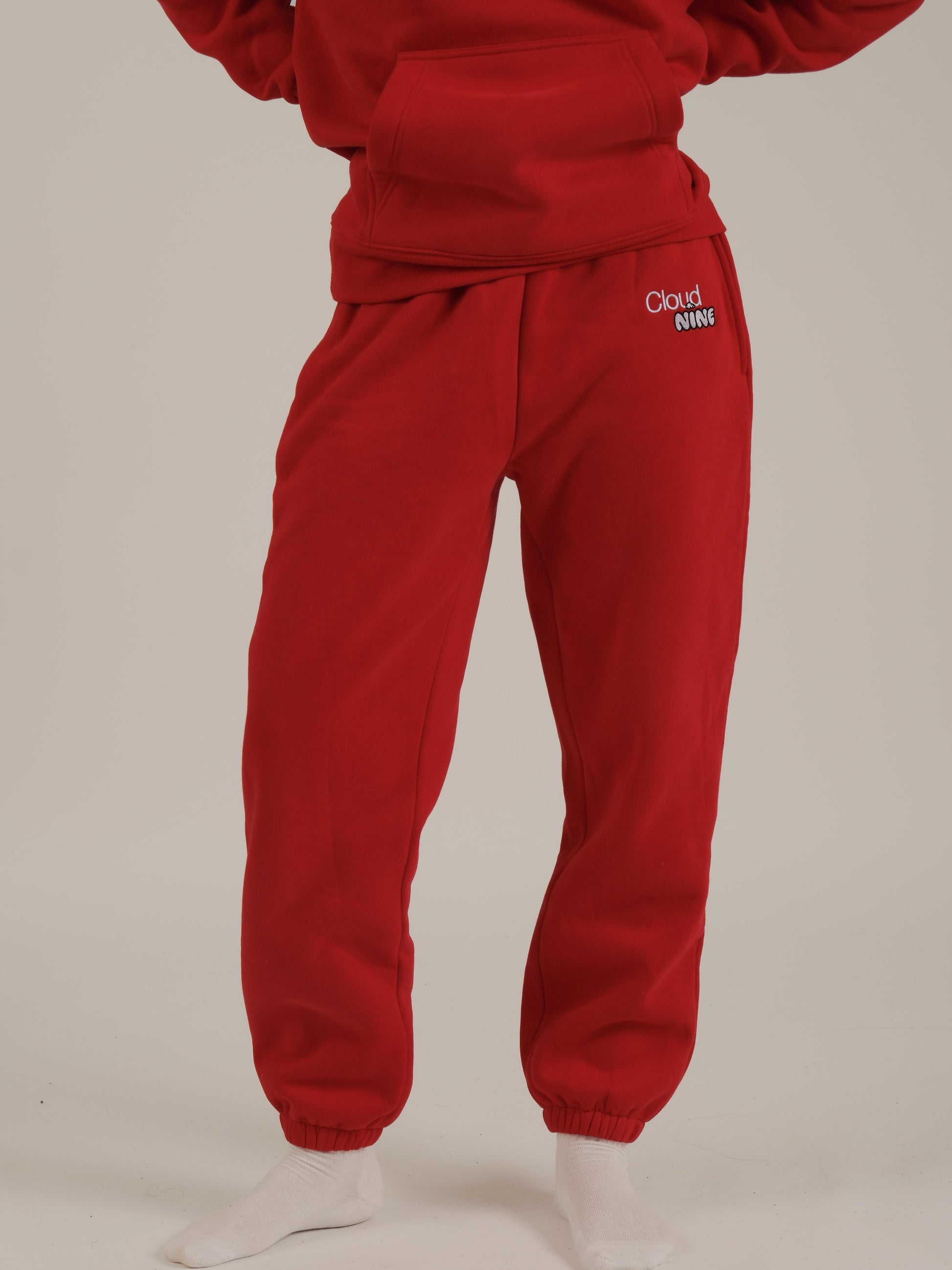womens red sweatpants