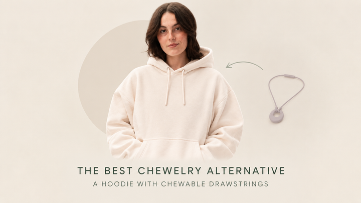 The Best Chewelry Alternative: A Hoodie With Chewable Drawstrings