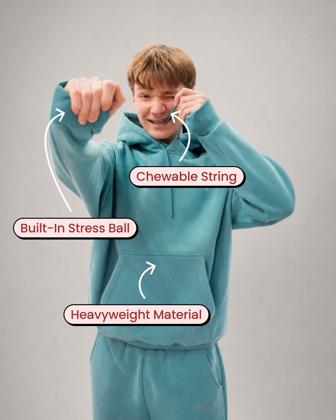 Cloud Eleven Hoodie - Sea Glass - image 02