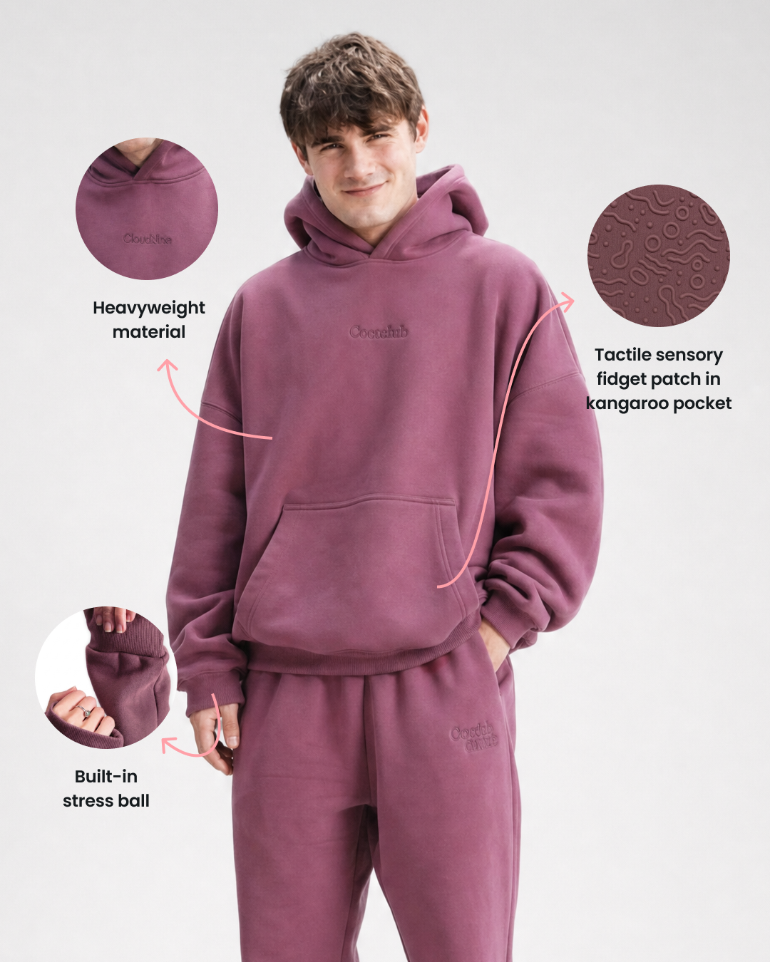 Grounding Hoodie Rose image 02