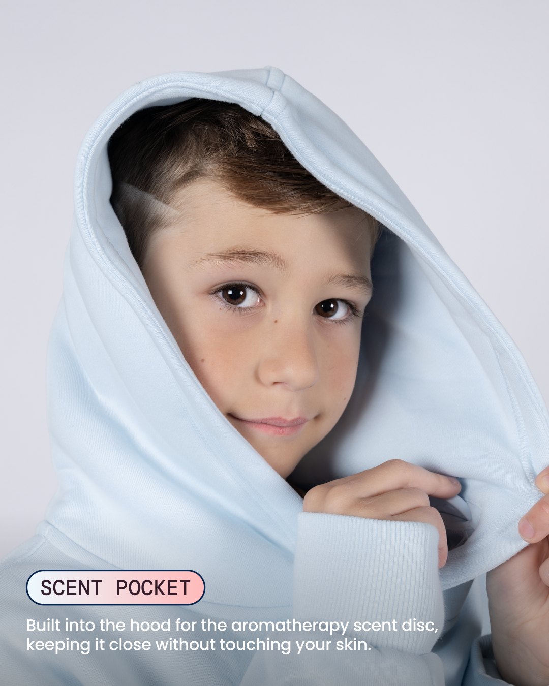 Kids Aromatherapy Hoodie - Baby blue - image 03