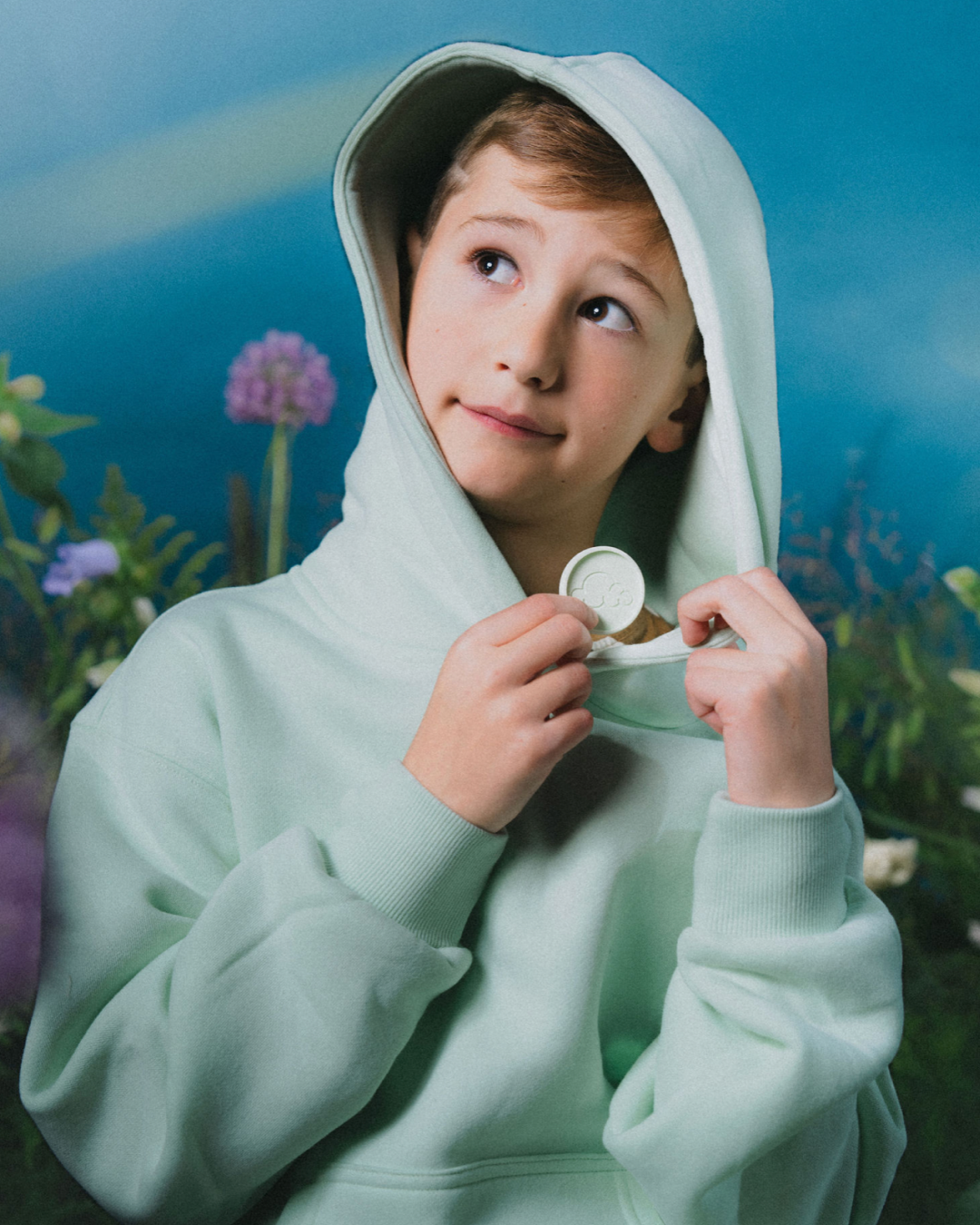 Kids Aromatherapy Hoodie - Baby blue - image 05