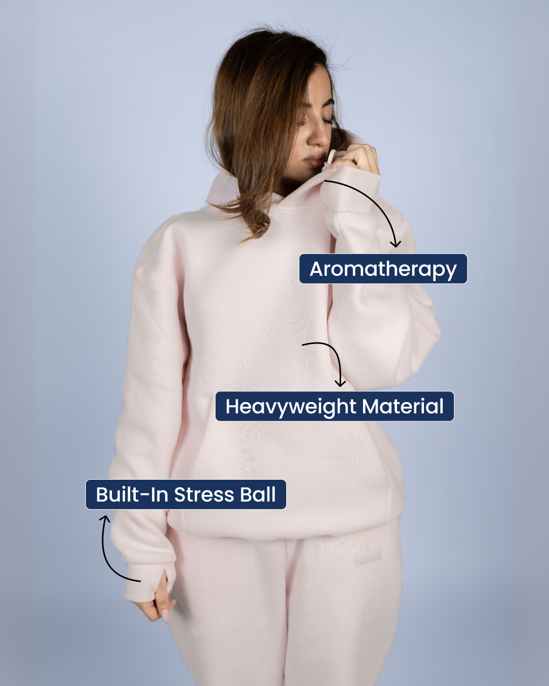 Aromatherapy Hoodie - Blush Pink - image 02
