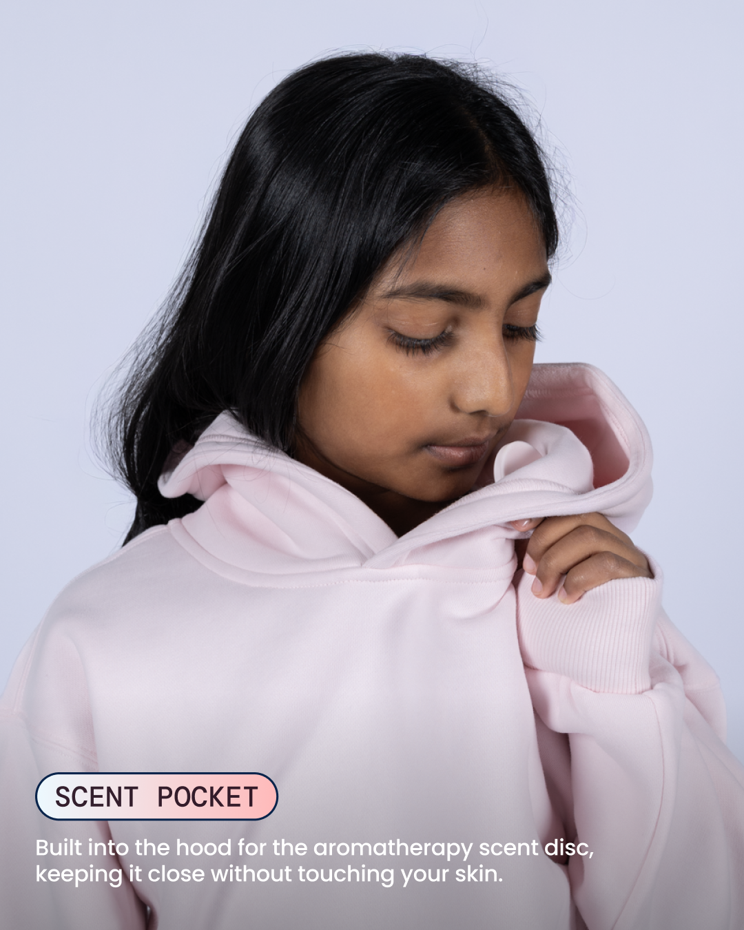 Kids Aromatherapy Hoodie - Blush Pink - image 03