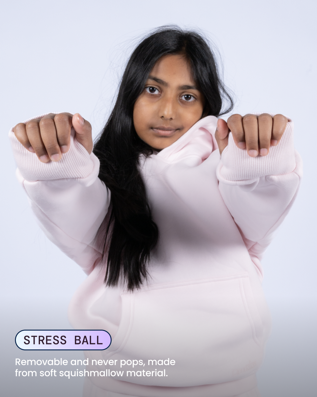 Kids Aromatherapy Hoodie - Blush Pink - image 04