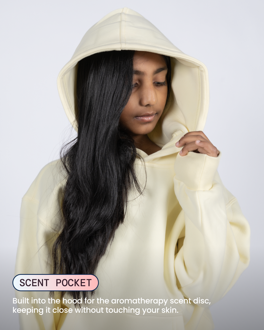 Kids Aromatherapy Hoodie - Butter yellow - image 02