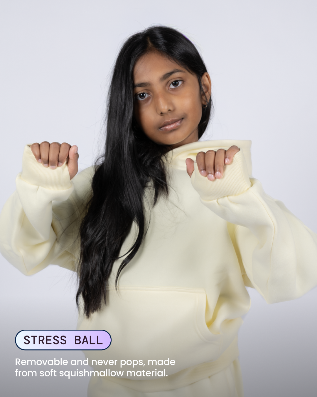 Kids Aromatherapy Hoodie - Butter yellow - image 05
