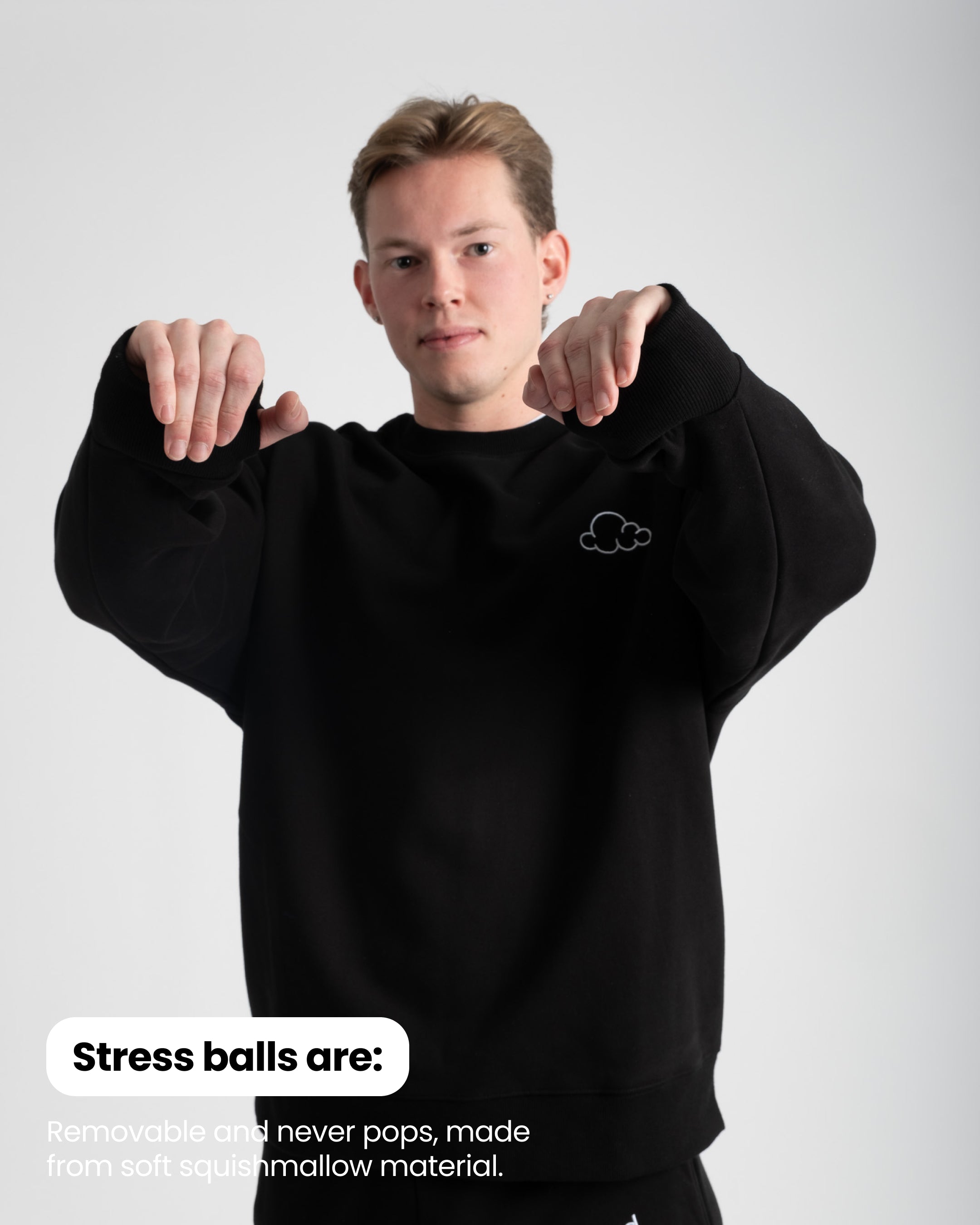 Weighted Anxiety Sweatshirt | Comfort & Stress Relief – Cloud Nine
