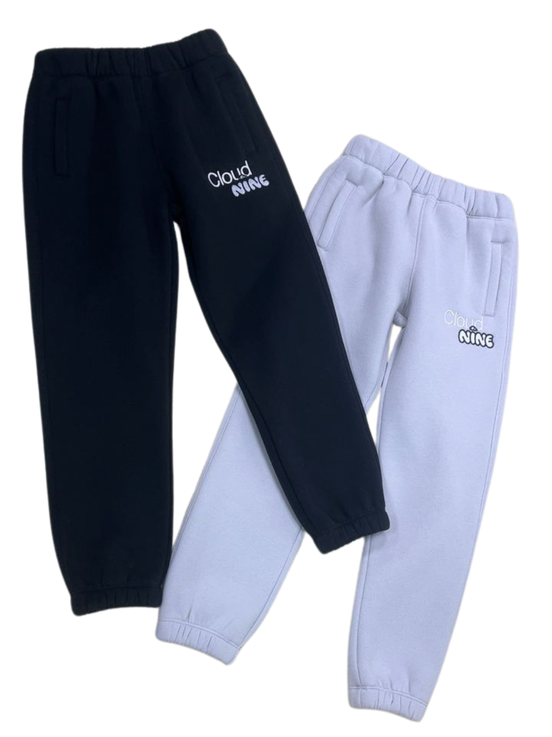 Kids Cloud sweatpants in Midnight Black and Grey