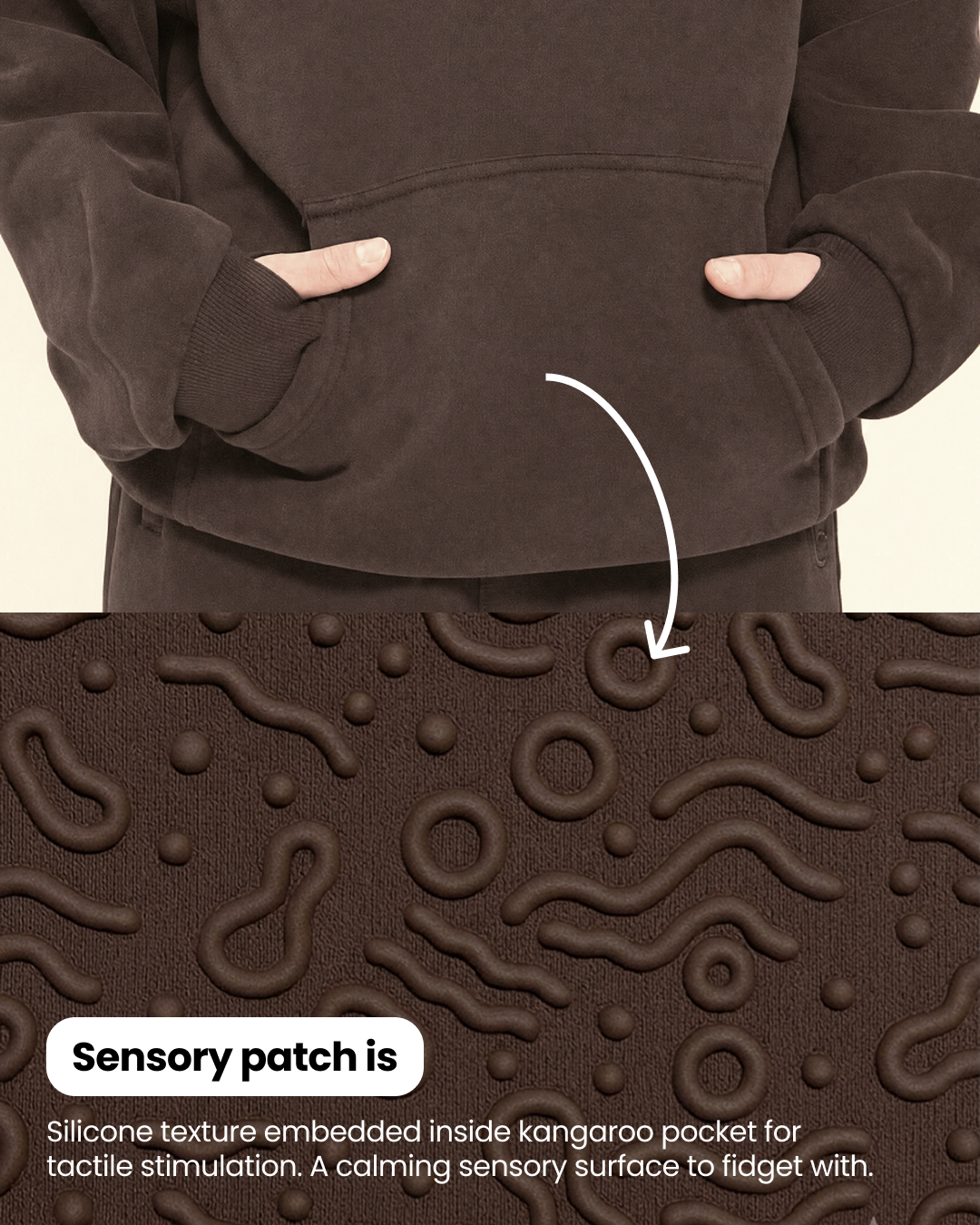 Grounding Kids Hoodie Espresso image 03