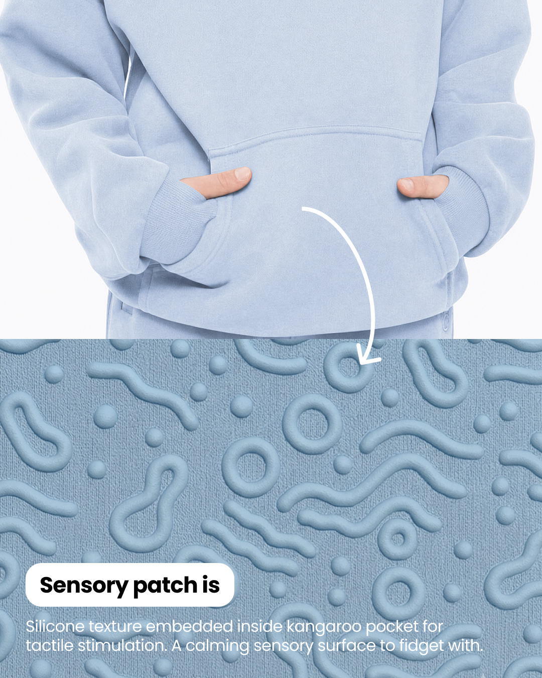 Grounding Kids Hoodie Sky image 03