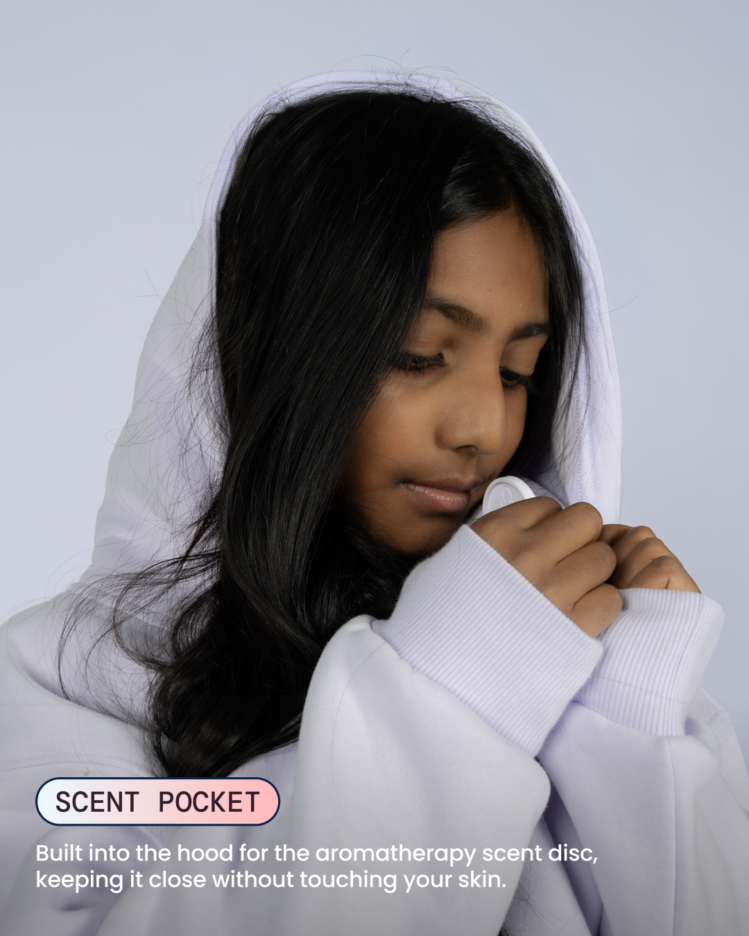 Kids Aromatherapy Hoodie - Lilac - image 03