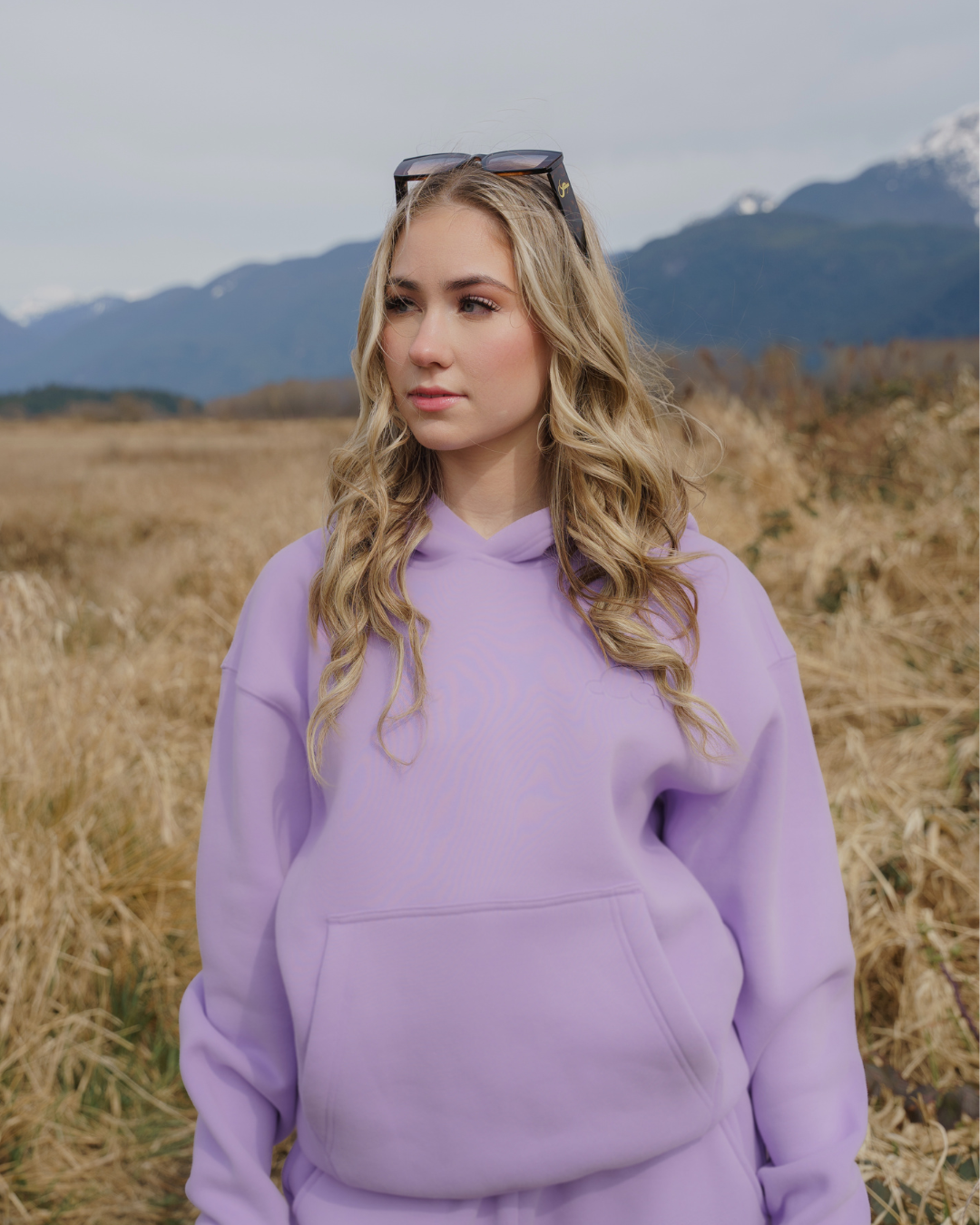 Pastel Cloud Comfort Hoodie in Lavander 