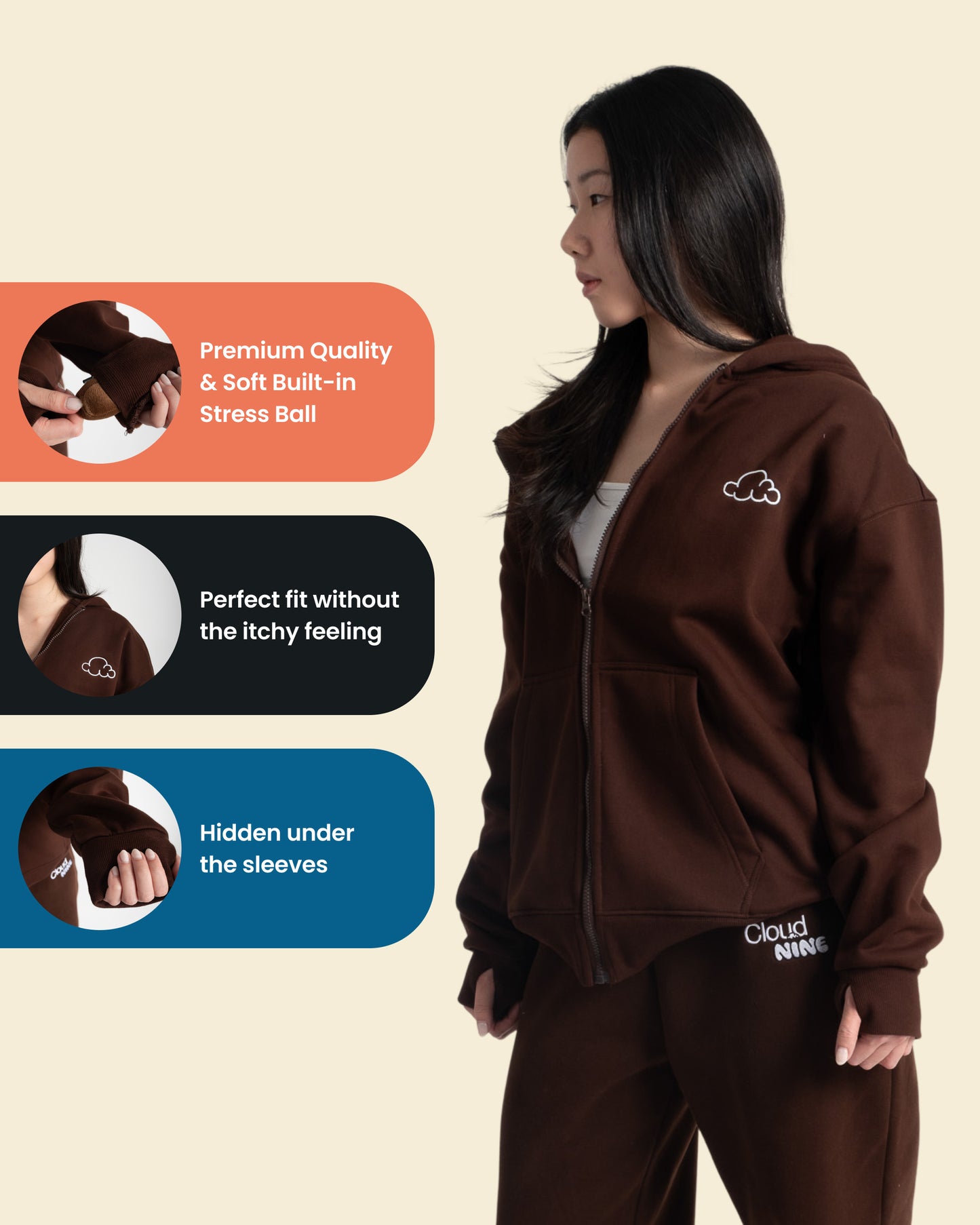 Cloud Zip-Up Hoodie