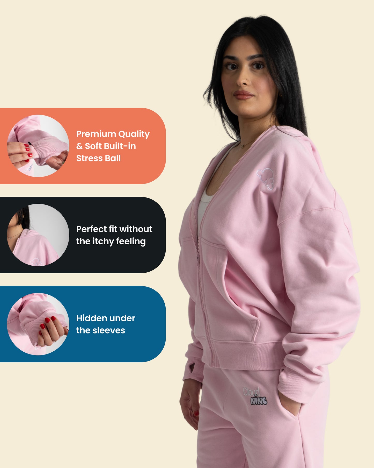 Cloud Zip-Up Hoodie