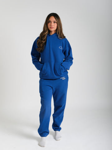 blue hoodies and sweatpants women​
