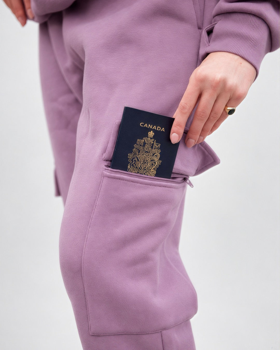 Essentials sweatpants in Very Grape, gallery image 3