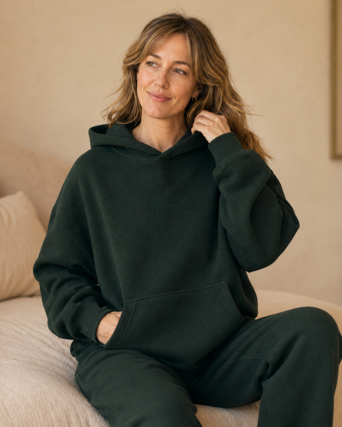Cloud Nine Grounding Hoodie comfort details for Mother’s Day