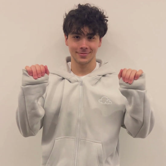 Grey Zip Up Cover Image