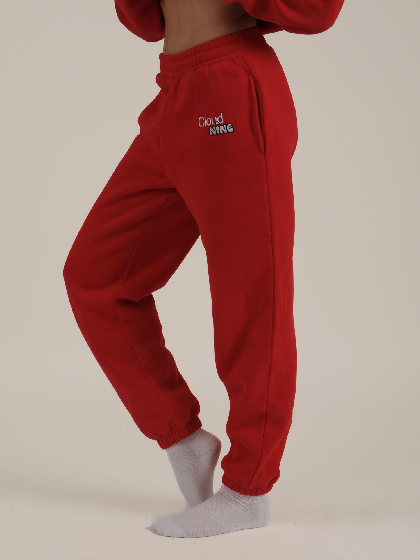 red sweatpants​