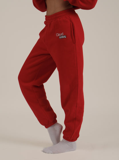 red sweatpants​
