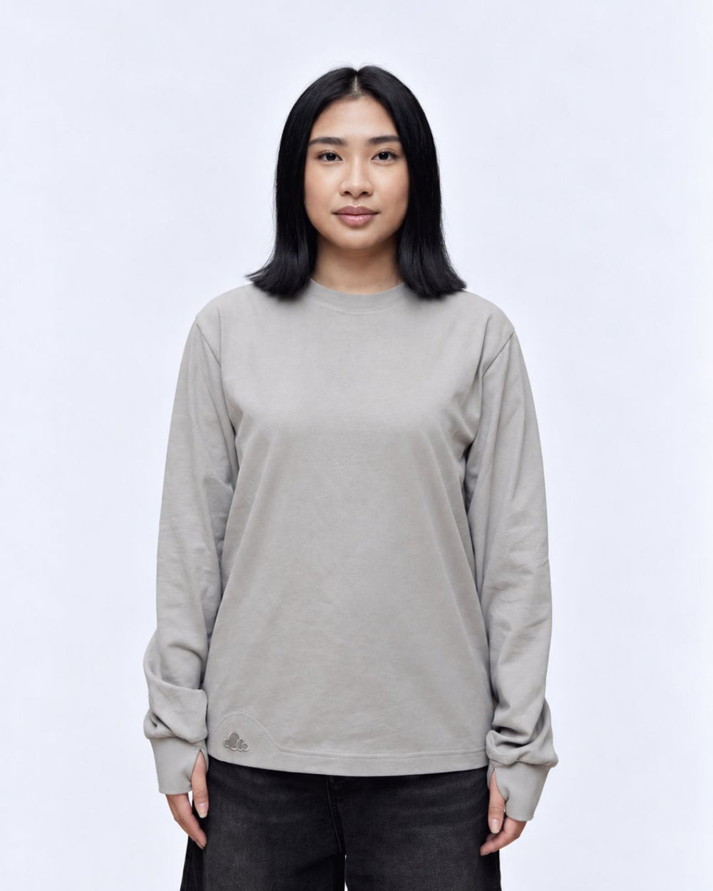 Crushed Rock sensory long sleeve tee front