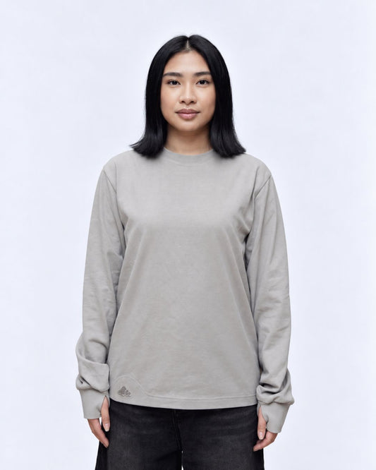 Crushed Rock sensory long sleeve tee front