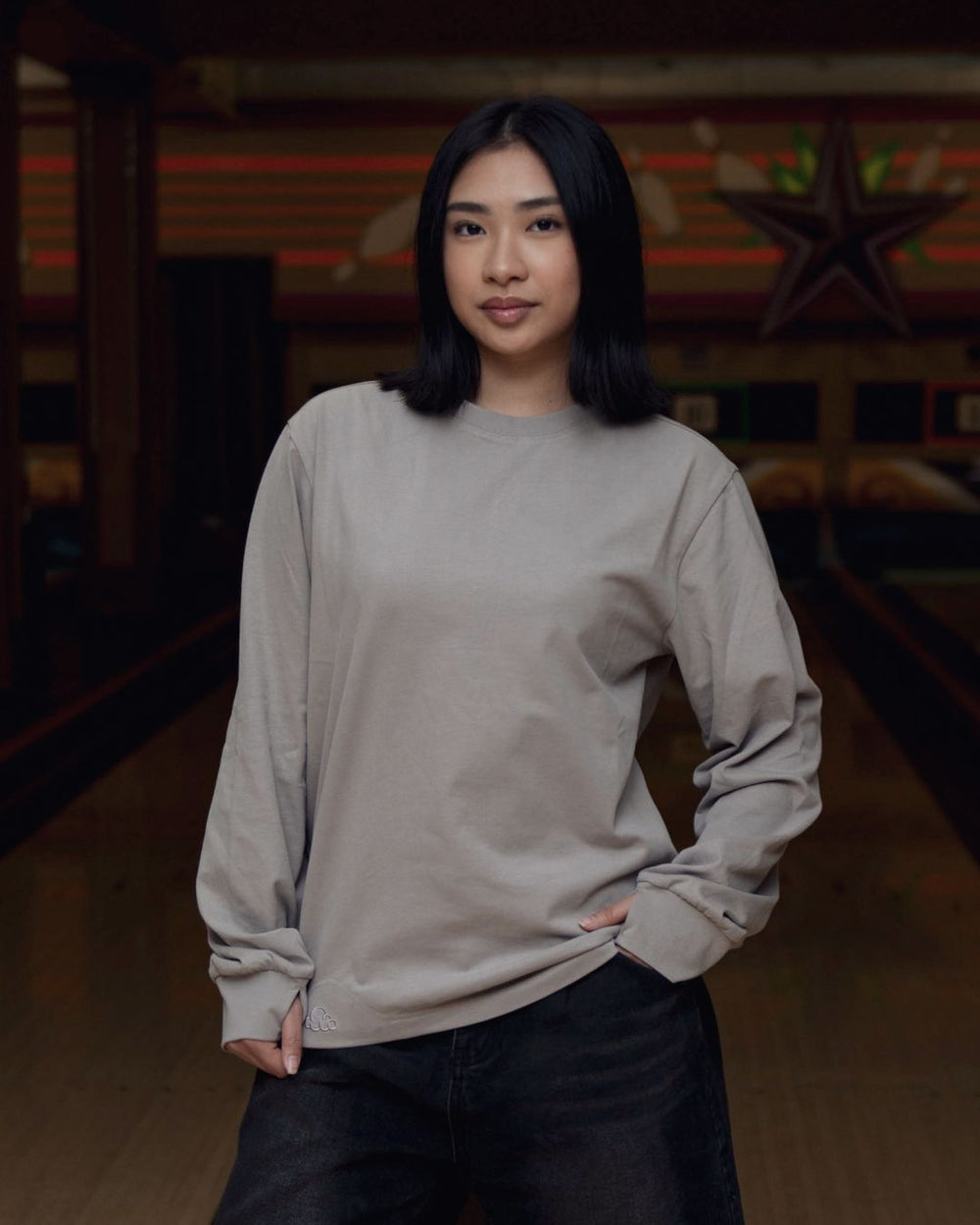 Crushed Rock sensory long sleeve tee detail
