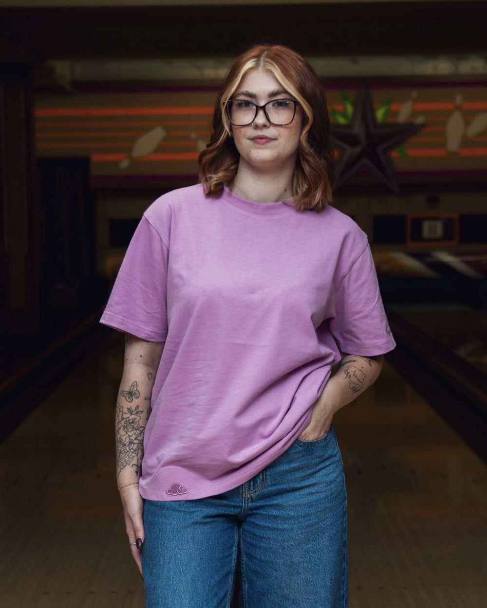 Fuchsia sensory t-shirt lifestyle