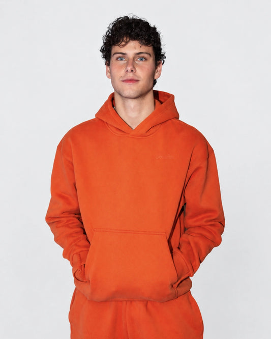 Soothe adult hoodie in Caramel - Front view