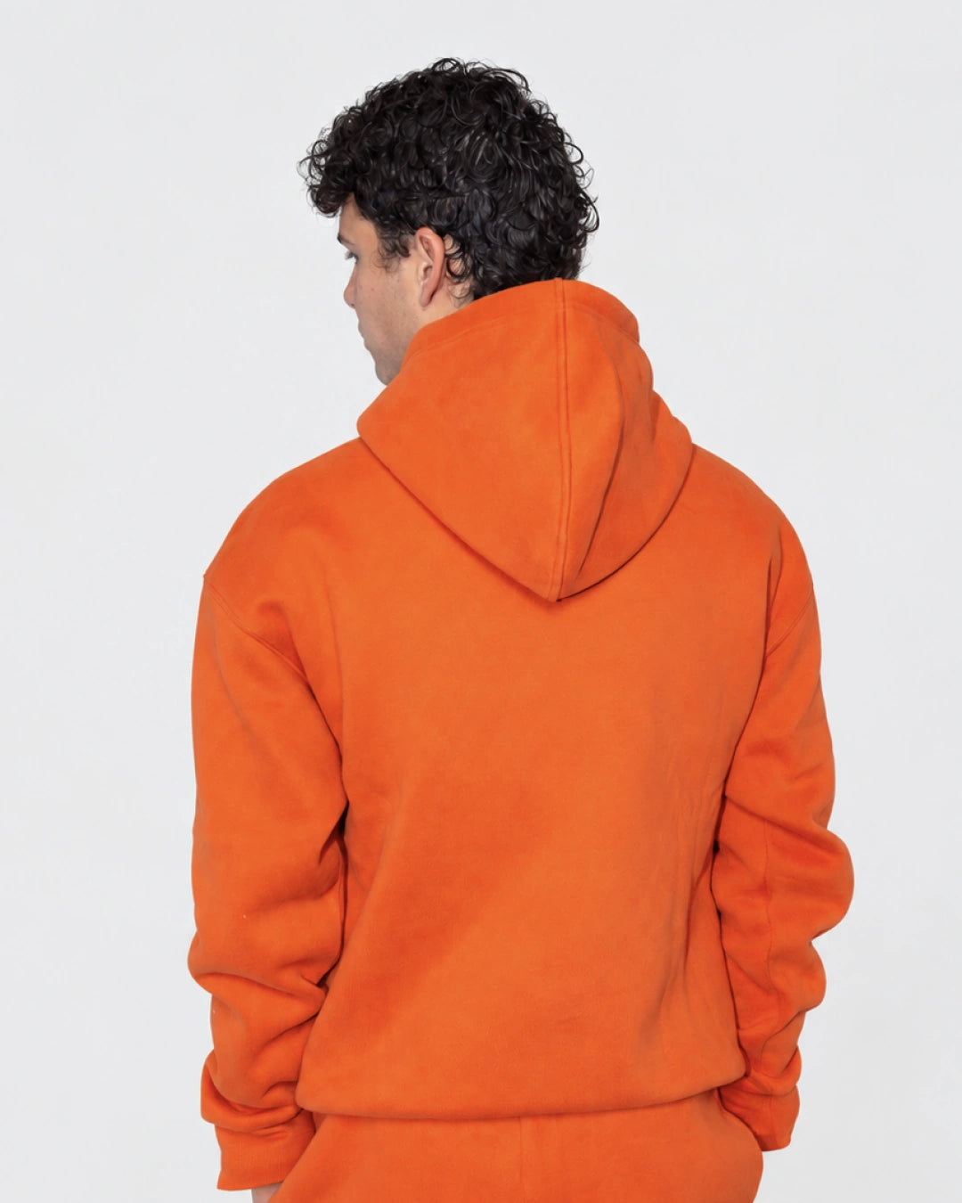 Soothe adult hoodie in Caramel - Back view