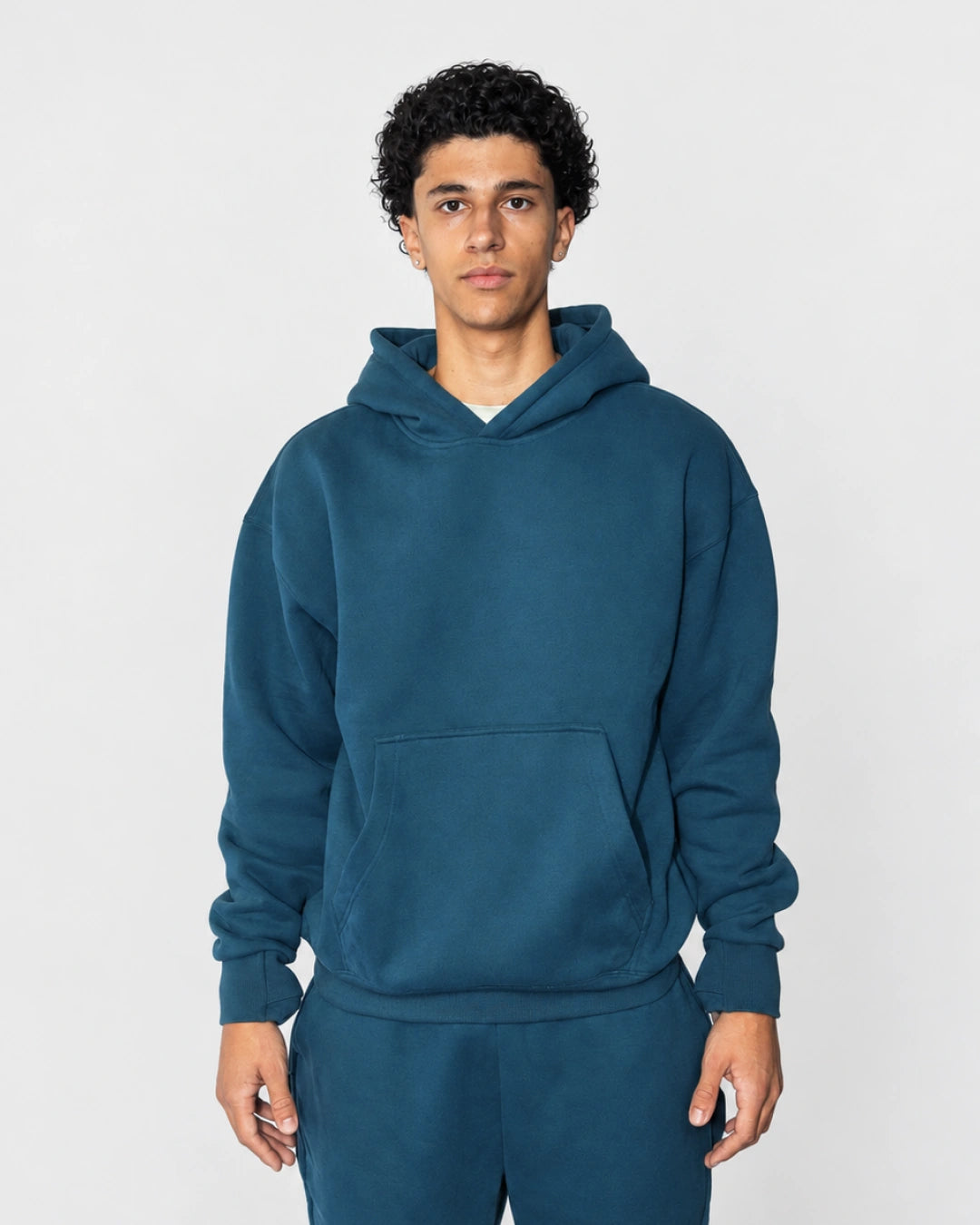 Soothe adult hoodie in Denim Blue - Front view