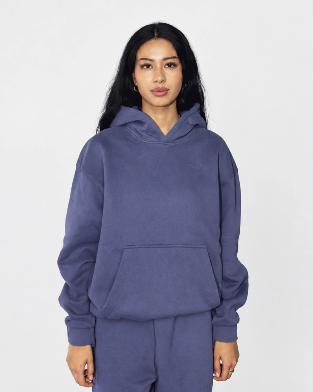 Soothe adult hoodie in Moonlit Purple - Front view