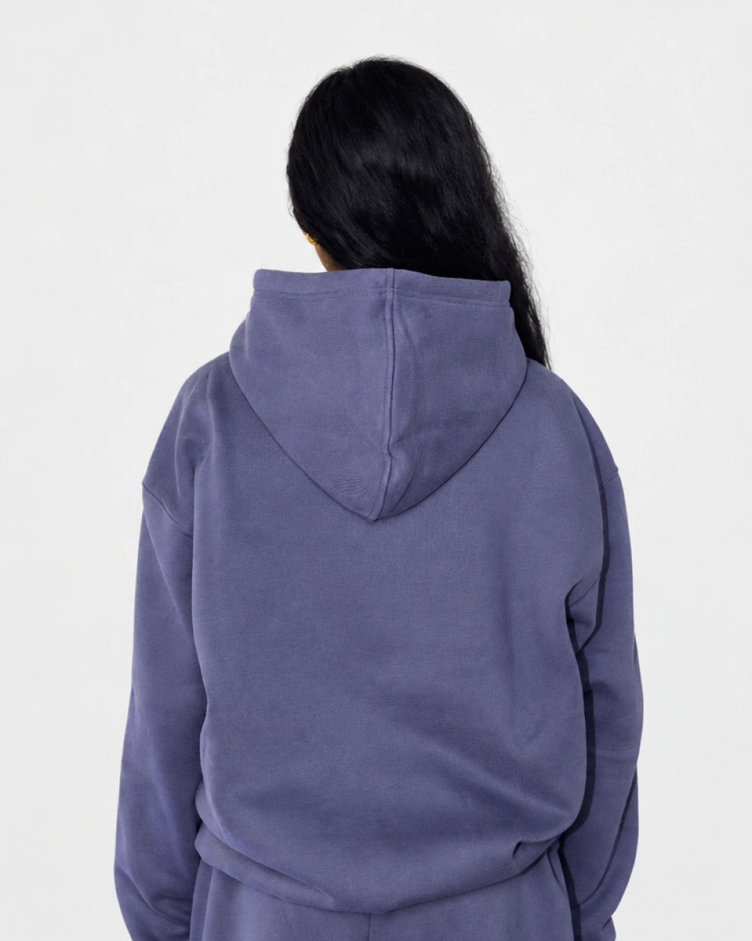 Soothe adult hoodie in Moonlit Purple - Back view