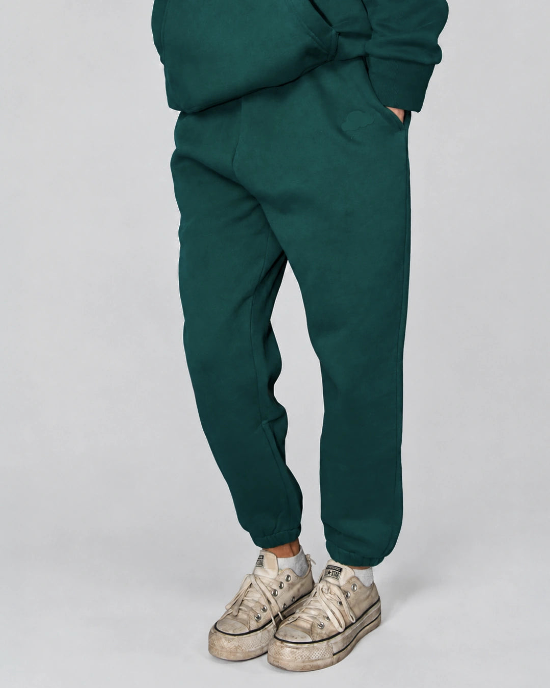 Soothe adult sweatpants in Sea Green - Front view