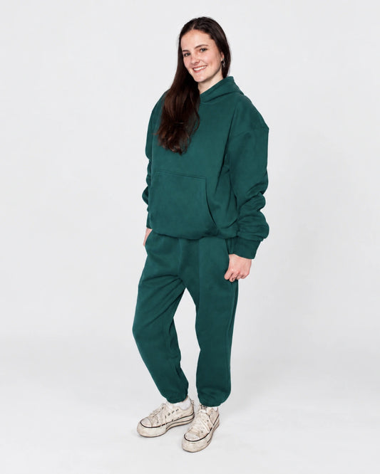 Soothe adult sweatpants in Sea Green - Full outfit view