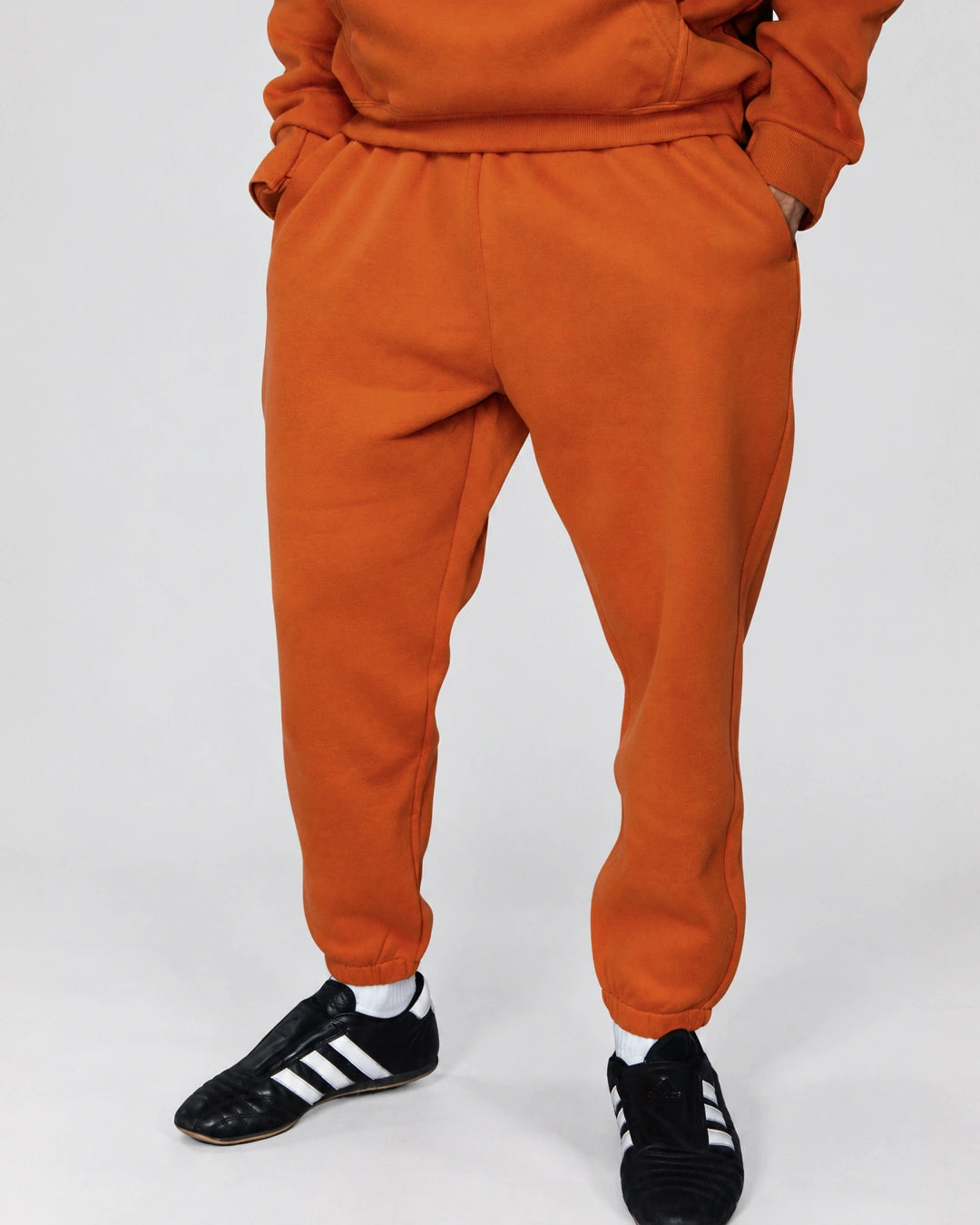 Soothe adult sweatpants in Caramel - Front view