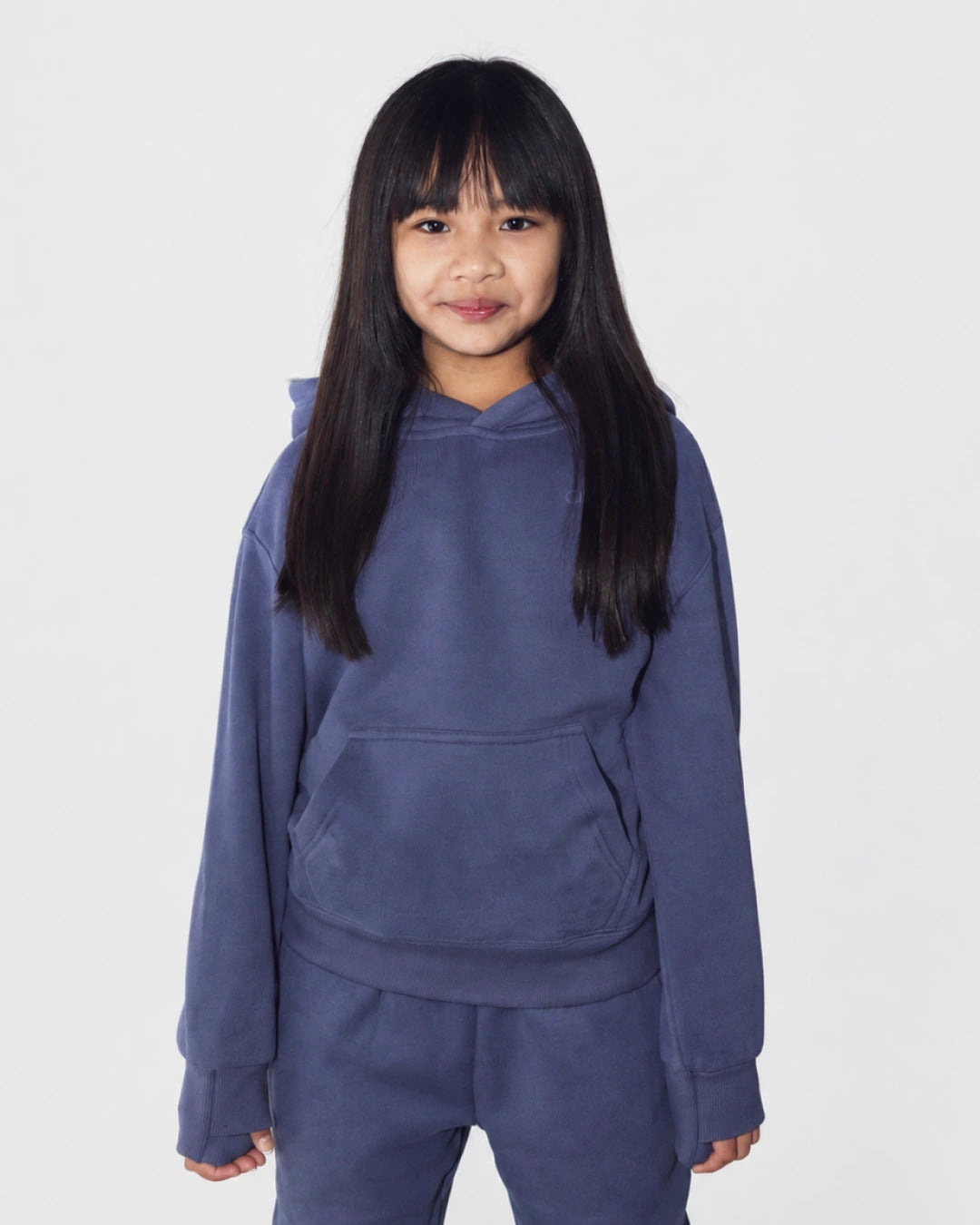 Soothe kids hoodie in Moonlit Purple - Front view