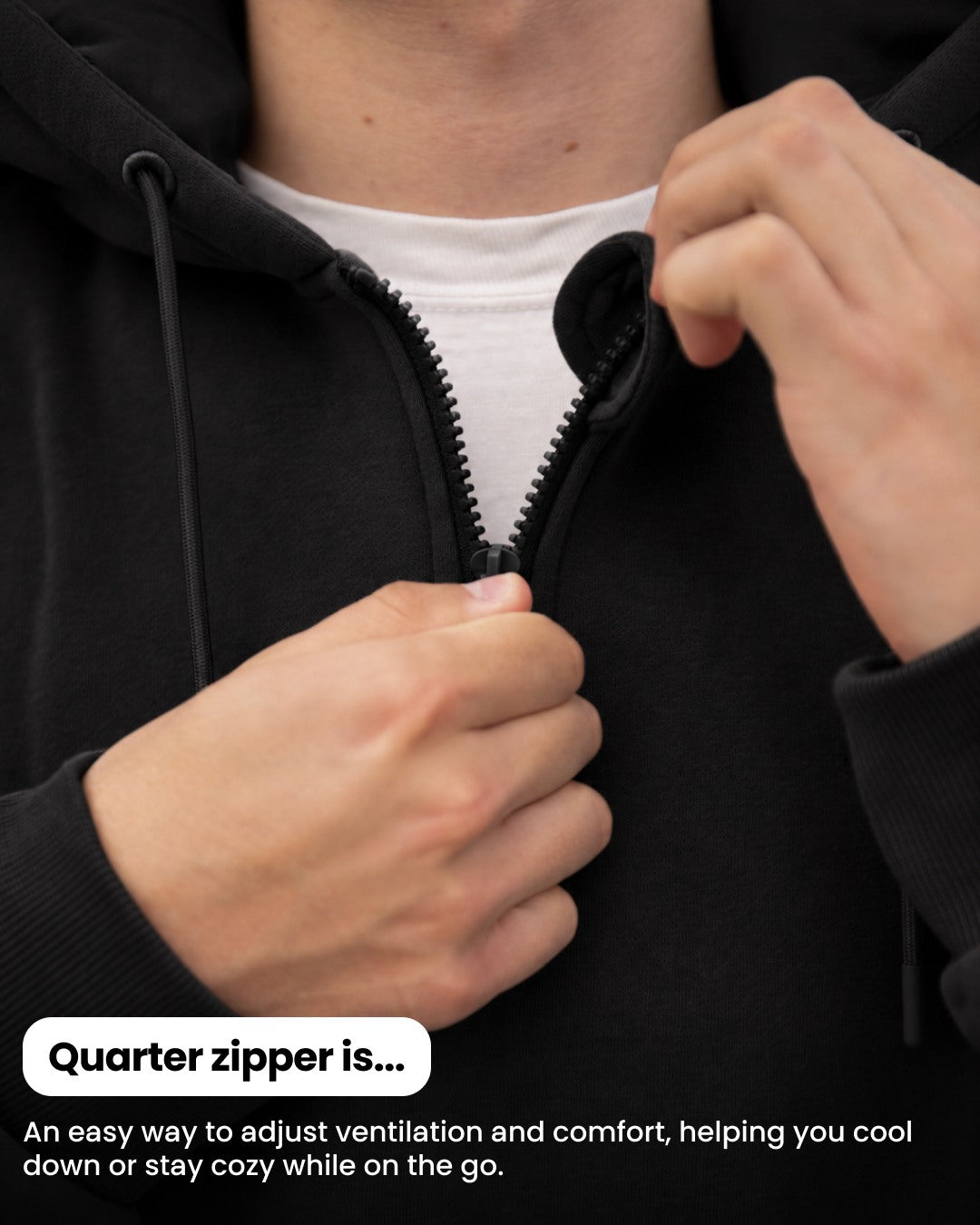 Travel Hoodie in Black, gallery image 5