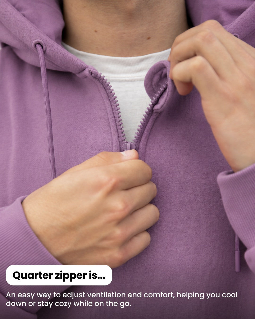 Travel Hoodie in Very Grape, gallery image 5